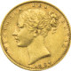Pre-Owned 1864 London Mint DN.27 Victorian 'Shield' Full Sovereign Gold Coin
