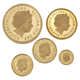 Pre-Owned UK 2009 Sovereign Proof Gold 5-Coin Set