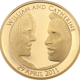 Pre-Owned 2011 Wedding of Prince William and Catherine £5 Proof Gold Coin - Damaged Box