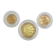 Pre-Owned 2001 UK Double, Full, and Half Sovereign Proof Gold 3-Coin Set