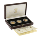 Pre-owned UK Queen Elizabeth II Sovereign Portrait 3-Coin Gold Collection