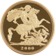 Pre-Owned 2000 UK Quintuple Sovereign Proof Design Gold Coin