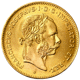Pre-Owned 1892 Austrian 4 Florin 10 Franc Gold Coin