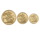 Pre-Owned 2010 UK Premium Double, Full, and Half Sovereign Gold 3-Coin Collection