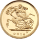 Pre-Owned 2014 UK Half Sovereign Brilliant Uncirculated Gold Coin