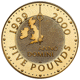 Pre-Owned 2000 UK Millennium £5 Crown Proof Gold Coin