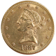 Pre-Owned 1887 USA Liberty Head Eagle $10 Gold Coin