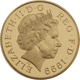 Pre-Owned 1999 UK Diana Princess of Wales Memorial £5 Proof Gold Crown
