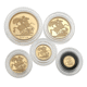 Pre-Owned 2014 UK Five Coin Sovereign Collection Gold Proof Set