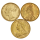 Pre-Owned UK Queen Victoria Sovereign Portrait Gold 3-Coin Collection