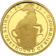 Pre-Owned 2021 UK Queen’s Beasts White Greyhound of Richmond 1/4oz Proof Gold Coin