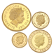 Pre-Owned 1999 UK Sovereign Proof Gold 4-Coin Collection