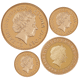 Pre-Owned 1999 UK Sovereign Proof Gold 4-Coin Collection