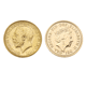 Pre-Owned 1918 & 2018 UK Full Sovereign Gold 2 Coin Set