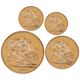 Pre-Owned 1998 UK Sovereign Proof Gold 4-Coin Set
