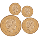 Pre-Owned 1998 UK Sovereign Proof Gold 4-Coin Set