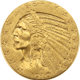 Pre-Owned 1910 USA 'Indian Head' Half Eagle $5 Gold Coin - Certificated