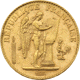 Pre-Owned 1893 French 20 Franc Lucky Angel Gold Coin