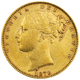Pre-Owned 1870 London Mint DN.86 Victoria Young Head 'Shield' Full Sovereign Gold Coin