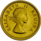Pre-Owned 1954 Elizabeth II South African £1 Gold Coin