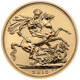 Pre-Owned 2015 Prince George Royal Birthday Full Sovereign Brilliant Uncirculated Gold Coin