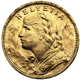 Pre-Owned Swiss 20 Franc Helvetia Gold Coin - Mixed Dates