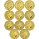 Pre-Owned UK Queen's Beasts 1oz Gold Coin Full Collection (11 Coins)