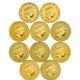Pre-Owned UK Queen's Beasts 1oz Gold Coin Full Collection in Presentation Box - (10 Coins)