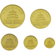 Pre-Owned 1986 Chinese Panda 5 Coin Gold Proof Set