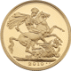 Pre-Owned 2010 UK Half Sovereign Proof Design Gold Coin