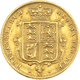 Pre-Owned 1877 London Mint Victorian 'Shield' Half Sovereign Gold Coin