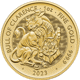 Pre-Owned 2023 UK Tudor Beasts Bull of Clarence 1oz Gold Coin