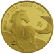 Pre-Owned 2014 UK Lunar Horse 1oz Gold Proof Coin