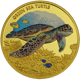 Pre-Owned 2014 Niue Green Sea Turtle 1oz Proof Gold Coin