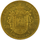 Pre-Owned 1857 French 50 Franc Napoleon III Gold Coin