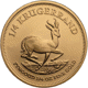 Pre-Owned South African Krugerrand 1/4oz Proof Design Gold Coin - Mixed Dates