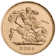 Pre-Owned 2009 UK Proof Half Sovereign Gold Coin