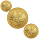 Pre-Owned 2011 Australian Lunar Rabbit Proof Gold 3-Coin Set