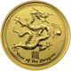 Pre-Owned 2012 Australian Lunar Dragon 1/10oz Proof Gold Coin