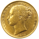 Pre-Owned 1872 London Mint DN.71 Victoria Young Head 'Shield' Full Sovereign Gold Coin