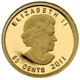 Pre-Owned 2011 Canadian Geese 1/25oz Proof Design Gold Coin