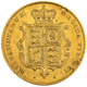 Pre-Owned 1844 London Mint Victorian 'Shield' Half Sovereign Gold Coin