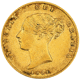Pre-Owned 1844 London Mint Victorian 'Shield' Half Sovereign Gold Coin