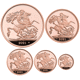 Pre-Owned 2021 UK Sovereign Proof Gold 5-Coin Set