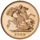 Pre-Owned 2009 UK Half Sovereign Proof Design Gold Coin