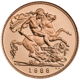 Pre-Owned 1988 UK Half Sovereign Proof Gold Coin