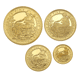Pre-Owned 2005 UK Proof Britannia 4 Gold Coin Set