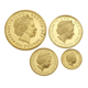 Pre-Owned 2005 UK Proof Britannia 4 Gold Coin Set