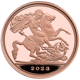 Pre-Owned 2023 UK Coronation Quarter Sovereign Proof Gold Coin