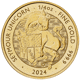 Pre-Owned 2024 UK Tudor Beasts Seymour Unicorn 1/4oz Gold Coin